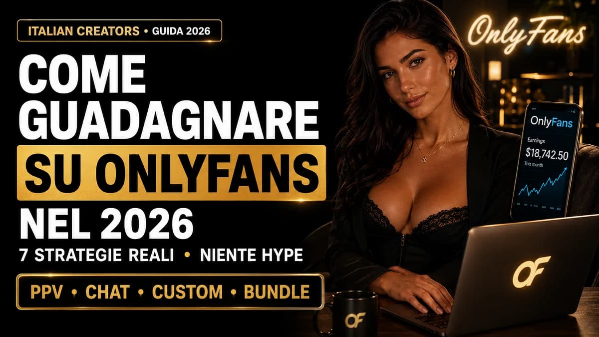 Come guadagnare su OnlyFans: 7 strategie per creator italiane [2026]