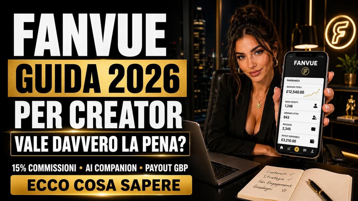 Fanvue: cos'è, come funziona e vale la pena? Recensione 2026